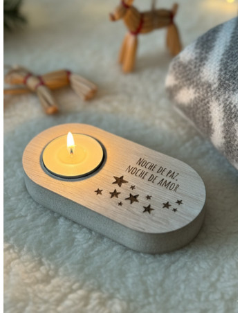 Porta Velas Noche De Paz - Deco Por Mayor