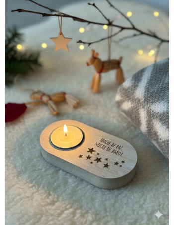 Porta Velas Noche De Paz - Deco Por Mayor 2