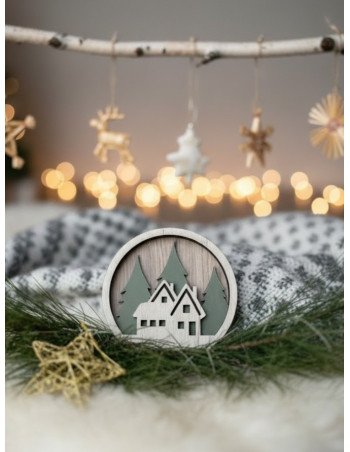 Adorno Casas Navidad - Deco Por Mayor 2