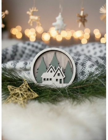 Adorno Casas Navidad - Deco Por Mayor