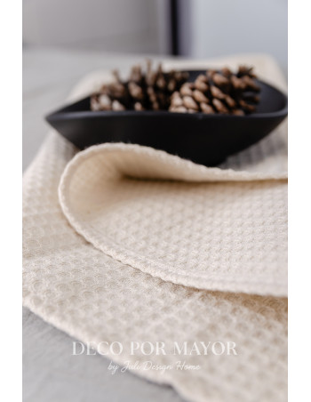 Repasador Nido De Abeja (Natural)- Deco Por Mayor