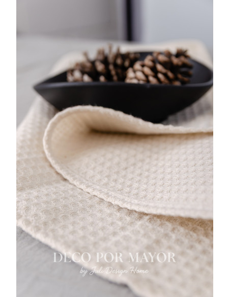 Repasador Nido De Abeja (Natural)- Deco Por Mayor