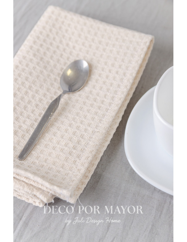 Repasador Nido De Abeja (Natural)- Deco Por Mayor