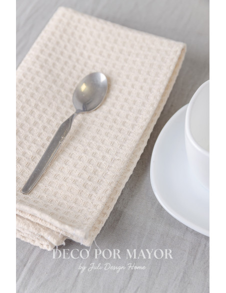 Repasador Nido De Abeja (Natural)- Deco Por Mayor