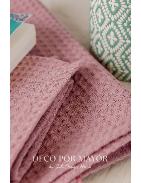 Repasador Nido De Abeja (Rosa) - Deco Por Mayor