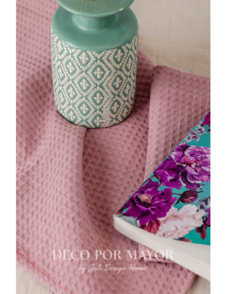 Repasador Nido De Abeja (Rosa) - Deco Por Mayor