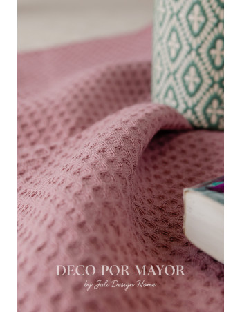 Repasador Nido De Abeja (Rosa) - Deco Por Mayor