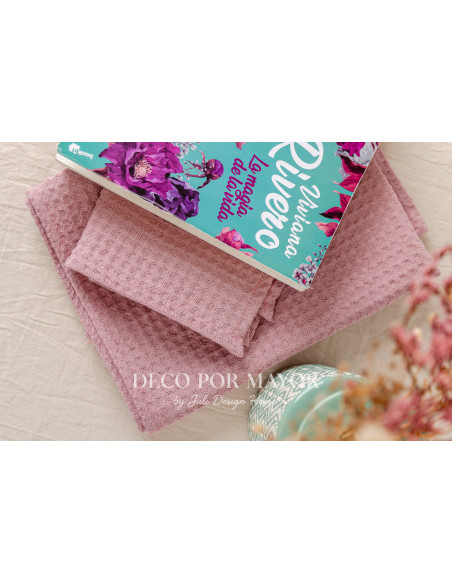 Repasador Nido De Abeja (Rosa) - Deco Por Mayor