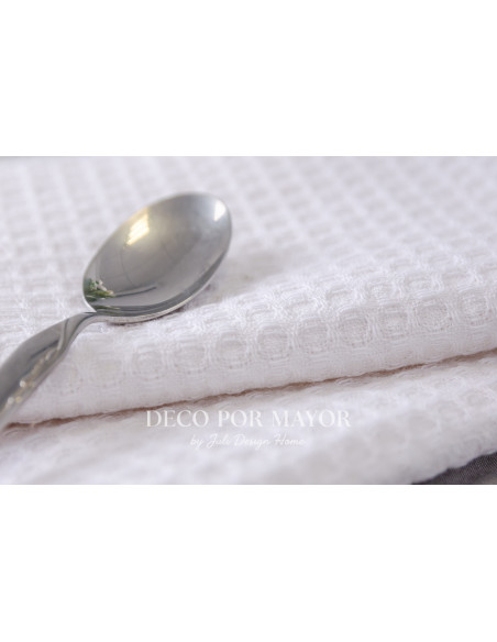 Repasador Nido De Abeja (Blanco) - Deco Por Mayor