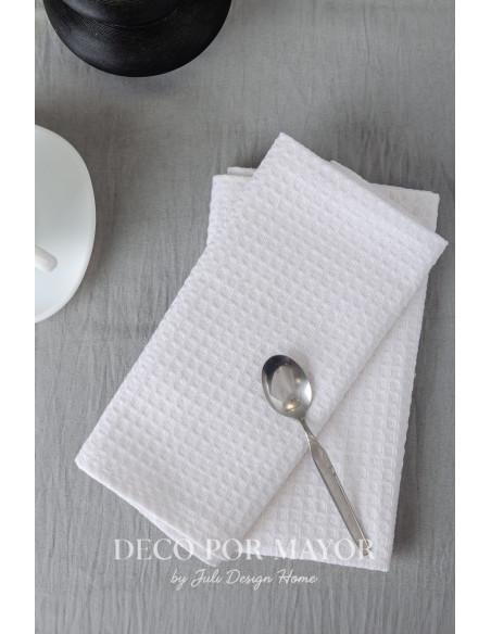 Repasador Nido De Abeja (Blanco) - Deco Por Mayor