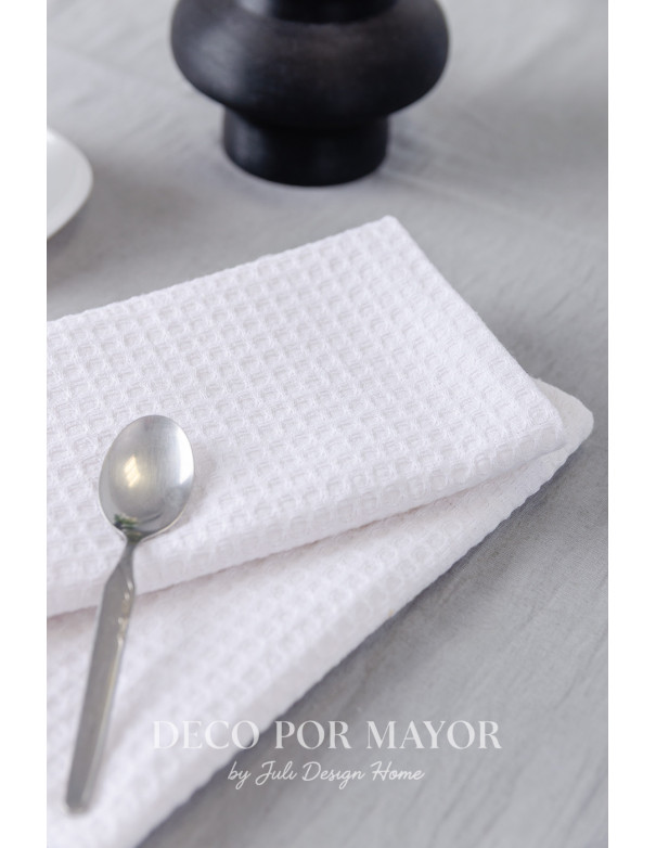 Repasador Nido De Abeja (Blanco) - Deco Por Mayor