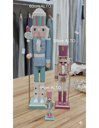 Cascanueces Mediano 38cm (Rosa) - Deco Por Mayor 2