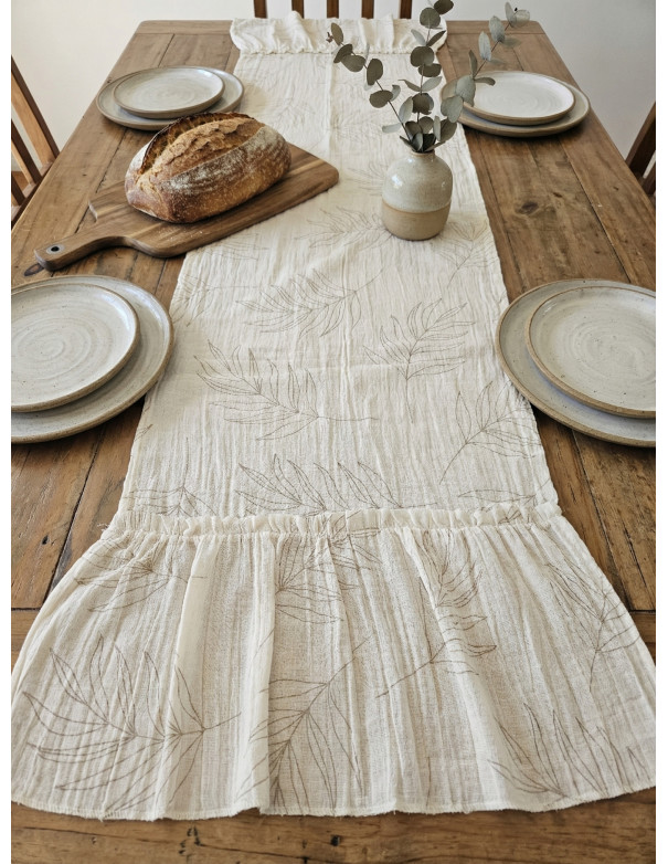 Camino de Mesa Con Volados Federica - Deco Por Mayor