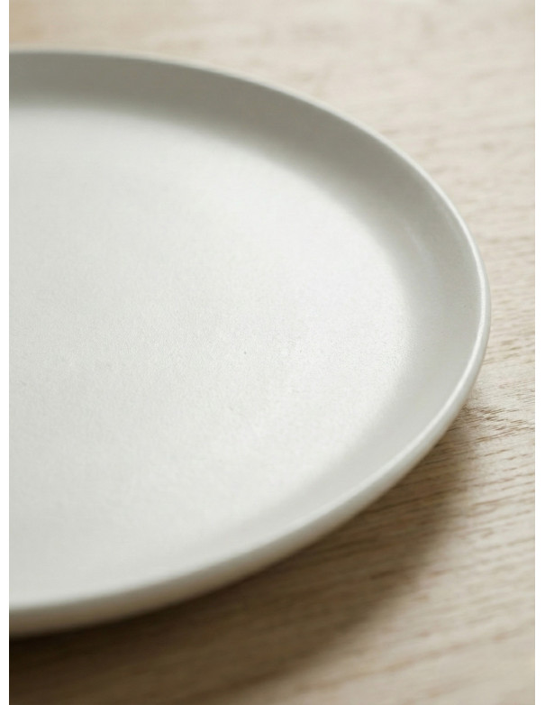 Plato Playo 28cm (Blanco Mate) - Deco Por Mayor