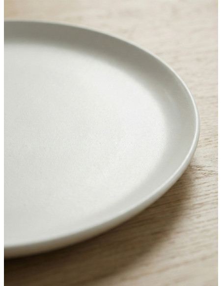 Plato Playo Postre 20cm (Blanco Mate) - Deco Por Mayor