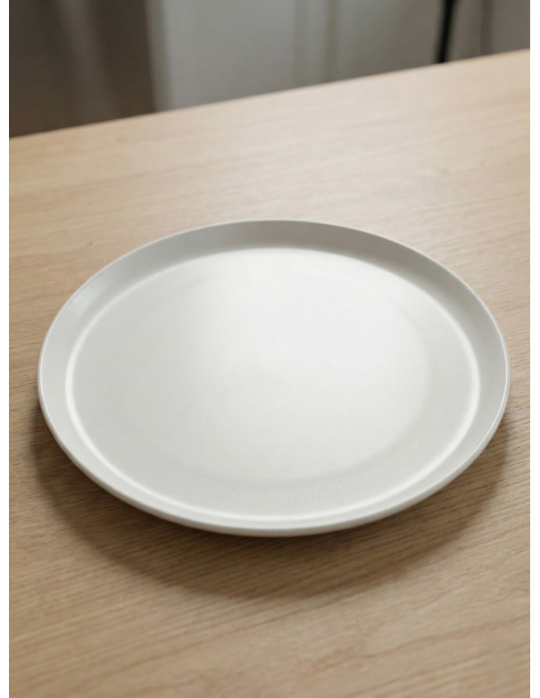 Plato Playo Postre 20cm (Blanco Mate) - Deco Por Mayor