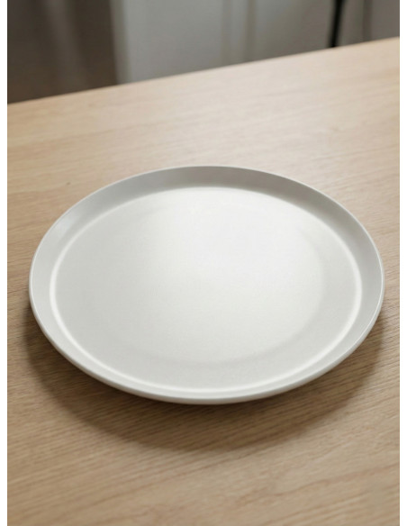 Plato Playo Postre 20cm (Blanco Mate) - Deco Por Mayor