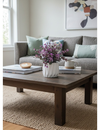 Planta Artificial Violeta Cerámica P1177 - Deco Por Mayor 2