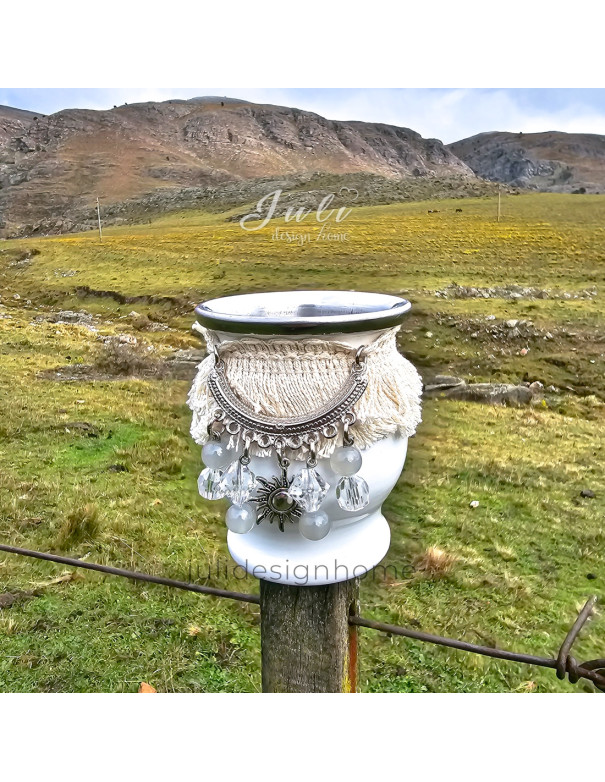 Mate Boho (Blanco) - Deco Por Mayor