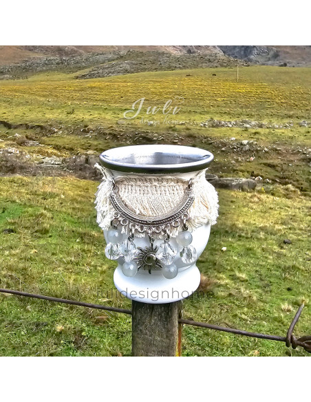 Mate Boho (Blanco) - Deco Por Mayor