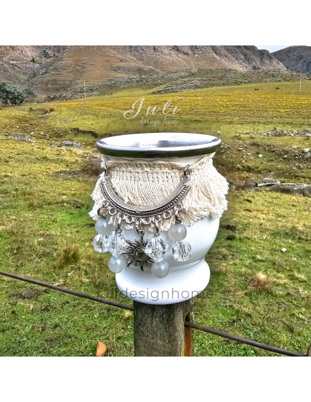 Mate Boho (Blanco) - Deco Por Mayor