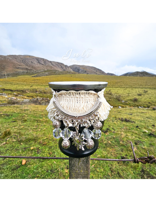 Mate Boho (Negro) - Deco Por Mayor