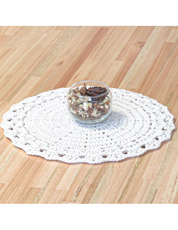 plato de sitio tejido en crochet