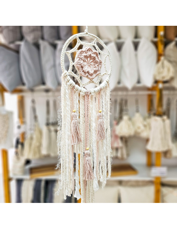 Atrapasueños Gema Rosa 15cm - Deco Por Mayor