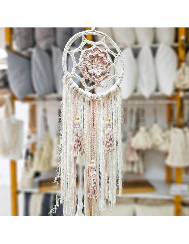 Atrapasueños Gema Rosa 15cm - Deco Por Mayor