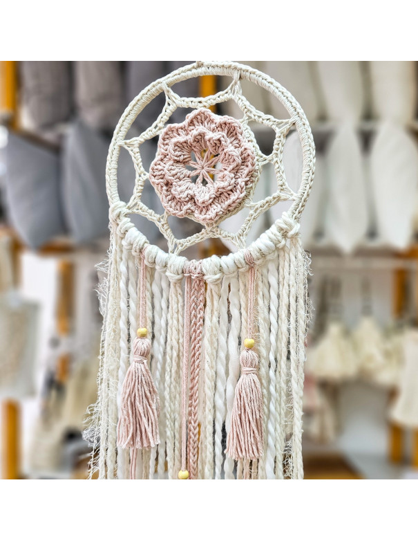 Atrapasueños Gema Rosa 15cm - Deco Por Mayor