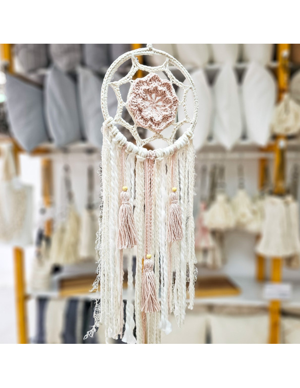 Atrapasueños Gema Rosa 15cm - Deco Por Mayor