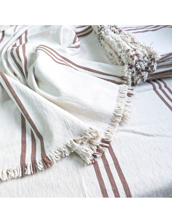 Manta Marcella (Marrón) - Deco Por Mayor